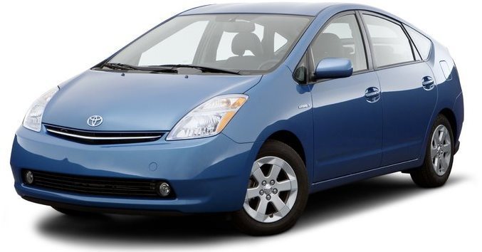 3D коврики в салон из экокожи для Toyota Prius II 2006-2011