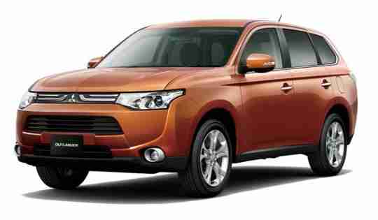 3D коврики в салон из экокожи для Mitsubishi Outlander lll 2012-2016