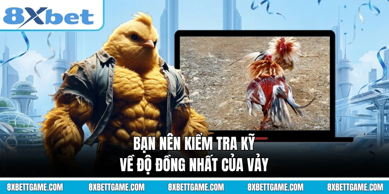 Bạn nên kiểm tra kỹ về độ đồng nhất của vảy